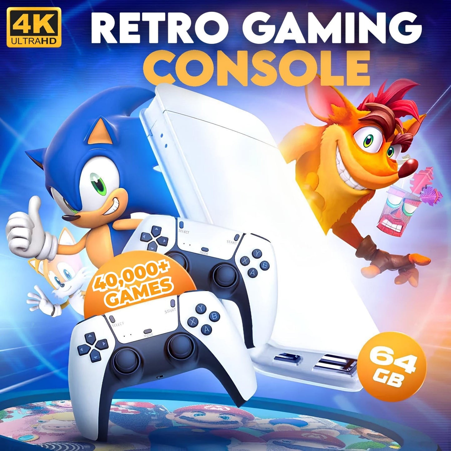 RetroStick™ - 40,000+ Retro Games + 2 Free Controllers